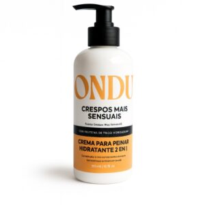 Crema para Peinar 2 en 1 Ondulacao Amarilla – Nutrición y Fuerza con Proteína de Trigo (360 ml)